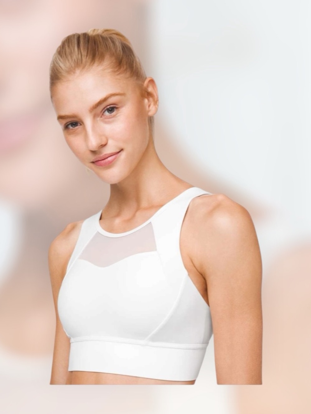 Lululemon Breathe it In Bra
White